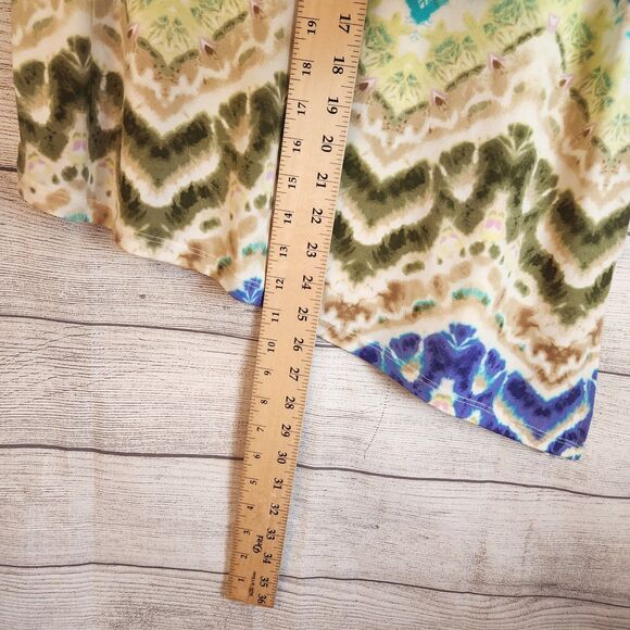 Alfred Dunner M Neptune Beach Crew Neck Beach Wave Top - Picture 7 of 9